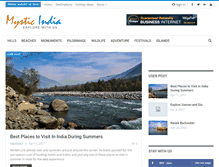Tablet Screenshot of mysticindiatour.com